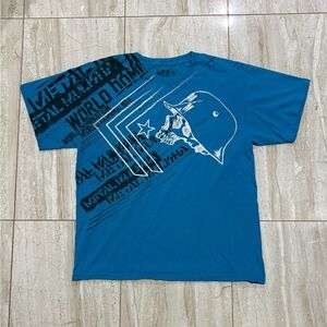 Vintage Metal Mulishia Blue Graphic T-Shirt